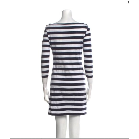 TORY BURCH Striped Mini Dress Size: XS - Picture 3 of 3
